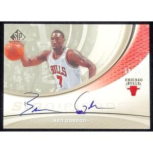 2004-05‎ SP GAME USED BEN GORDON SIGNICANCE AUTO #D/25